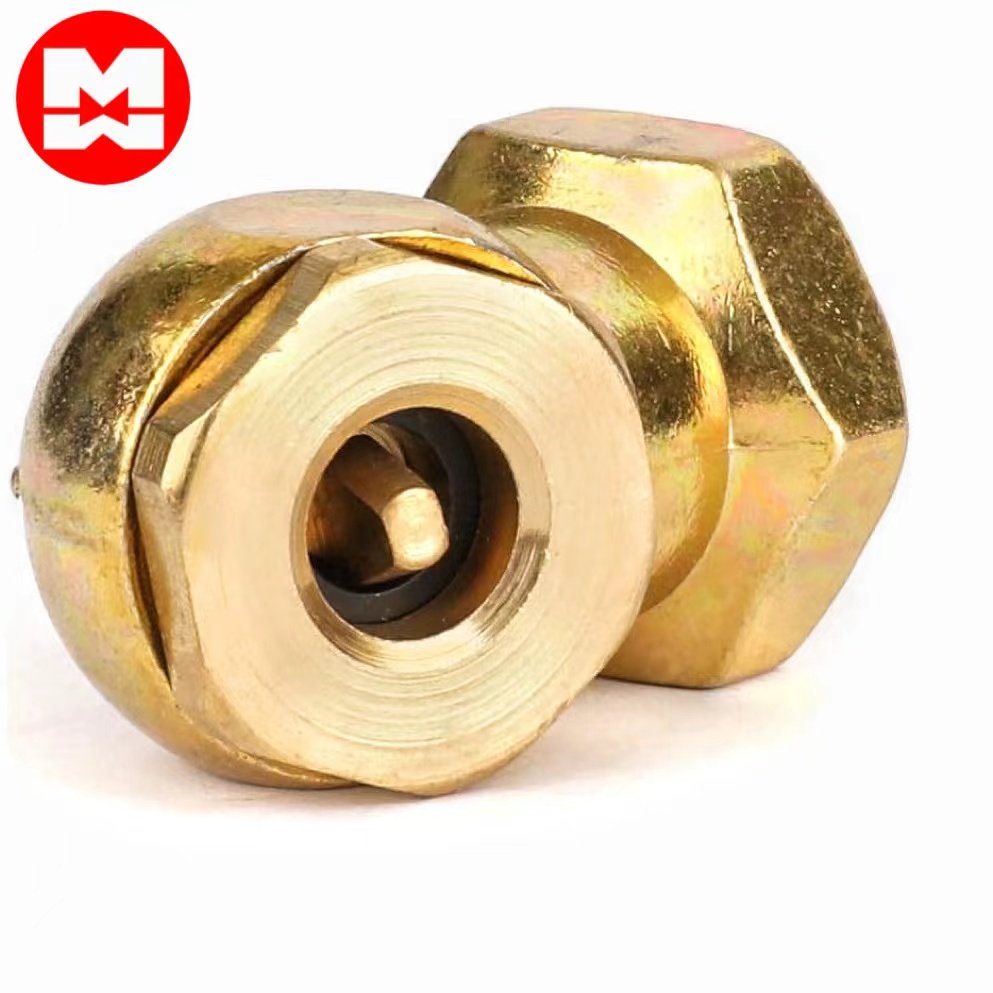 Portable Air Chuck Brass Closed Ball Air Chuck 1/4'' FNPT Insert Air Pressure Chuck Set